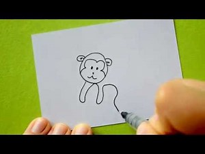 How to draw a monkey