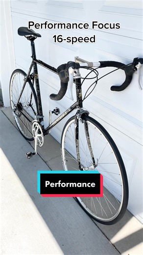 90s Splatter Paint Job on Performance Focus Road Bike