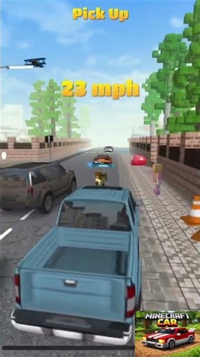 Minecraft Car Mod Cool Vehicle! •Amazing Minecraft Car 🚗 #gaming #asphalt #automobile #rek # shorts