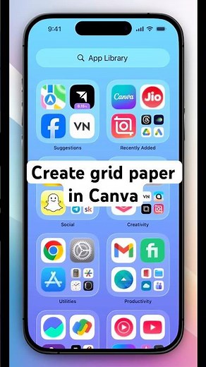 How to create grid paper in canva