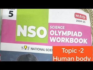 NSO workbook Class -5 || Topic -2 Human body #sof#nso#nationalscienceolympiad