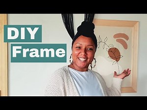 How to Make a Simple Mitered Picture Frame - Beginner Diy