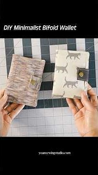 Sew a minimalist bifold wallet with me - great Christmas gift project