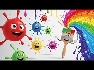Learn Days of the Week with Colorful Paint Splash 🎨🌈 | Kids Learning Video