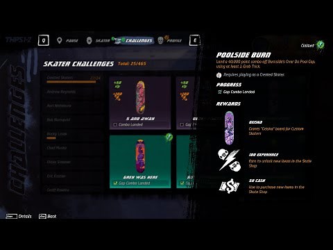 Poolside Burn Challenge THPS 1+2 (Tony Hawk's Pro Skater) Burnside