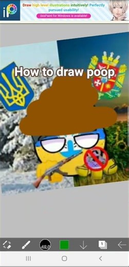 hiw to draw poop