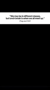 There’s something about lunch break that brings the real ones together—even if life puts us in different classes, we always find a way to catch up and vibe. every squad knows the cafeteria is where the best memories are made. tag your bro who never misses that lunchtime link-up. #schoollife #lunchtimevibes #realfriends #brocode #cafeteriatalk #squadgoals #bestmoment #relatablememes #friendshipquotes #maincharacterenergy #stayconnected #edgylife #mentalhealthmatters #alwaysfindaway #schooldays #m