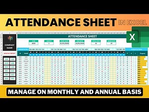 Create Attendance Sheet in Excel || 7 Easy Steps for Attendance Management in Excel