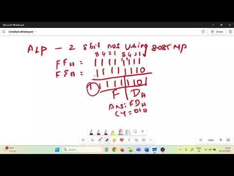Addition program (ALP) 8085 microprocessor
