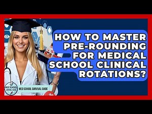 How To Master Pre-Rounding For Medical School Clinical Rotations? - Med School Survival Guide