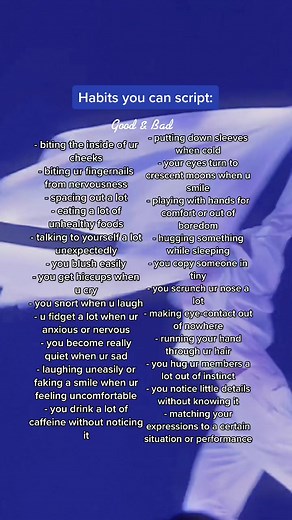 Habits: Good & Bad | Ideas for Scripting Your Habits