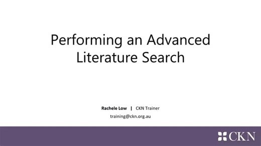 20260409_Performing an Advanced Literature Search