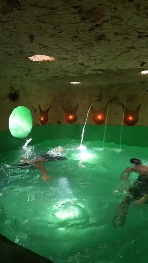 Build a Secret Underground House with Water Slide Pools