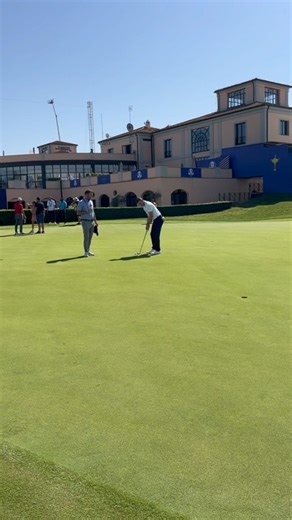 Football superstar Gareth Bale gets in a few practice putts before the celebrity match at the Ryder Cup in Rome! | Australian Golf Digest