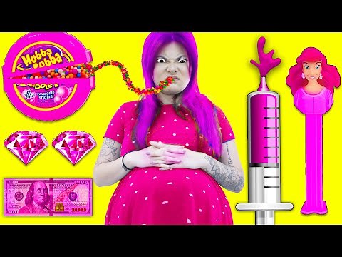 AMAZING PREGNANCY FOOD CHALLENGE | 4 FUNNY CRAZY PREGNANCY SITUATIONS BY CRAFTY HACKS
