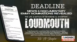 The latest documentary about my life, 'Loudmouth: The Life and Battles of Al Sharpton,' has been nominated for a 2024 Emmy Award. #PoliticsNation | Reverend Al Sharpton