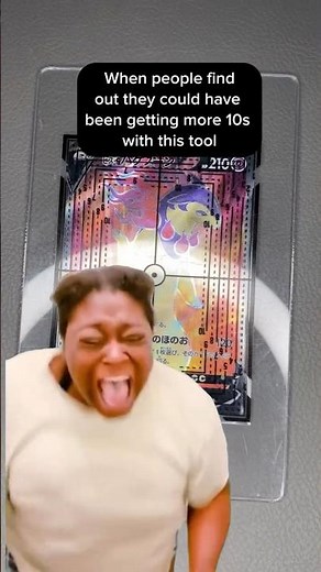 Get PSA 10 Cards everytime w this tool Link in comments #pokemon #amazon #viralvideo #cardcentertool