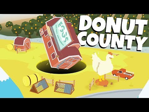 GIANT SINKHOLES Swallow EVERYTHING! - Donut County Gameplay