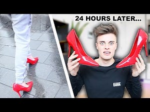 I Wore VERY HIGH heels for 24 Hours! *PAINFUL CHALLENGE*