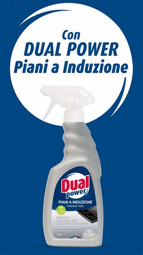 Dual Power Piani a Induzione sgrassa anche lo sporco più ostinato con una grande dose di delicatezza. La pulizia efficace non deve essere complicata o aggressiva. Dual Power Piani a Induzione mette in campo una formula intelligente che pulisce a fondo, rispetta la superficie e la lascia lucidissima. | Dual Power