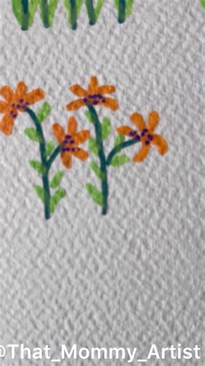 Easiest spring flower ideas😍❤️❣️#viral#painting#art#youtubeshorts#shorts#shortvideo#viralshorts