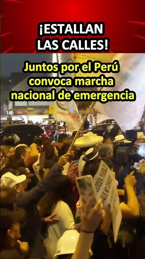 🚨 ¡ESTALLAN LAS CALLES! 😱 Miles llegan a Lima para la marcha de Juntos por el Perú #noticias