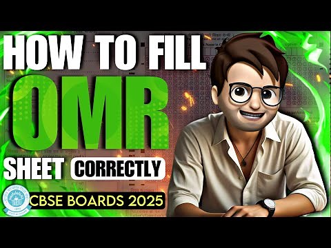 How to fill OMR SHEET in board exam class10 / how to fill omr sheet in boards2025 / how to fill omr