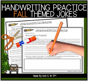 Just A Joke Penmanship Practice To Improve Handwriting For Fall