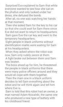 Plot (p9). I am looking a literary agent. #script #fantasy #robot #sciencefiction #eve's_solutions