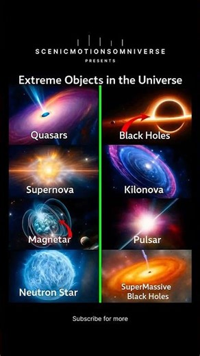 🔥 Extreme Universe: Quasars, Black Holes, Supernovae & Pulsars
