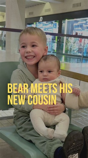 Bear meets his new cousin James for the first time 🫶🥹 | Michael Castro