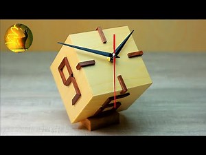 Diy Desk Clock From Scraps Of Wood | Wood Clock Design Ideas | Pacific DIY