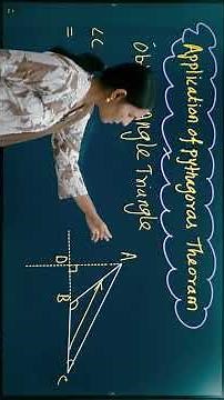 Application of Pythagoras theorem #PythagorasTheorem #maths2