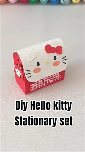 Diy Hello kitty stationary set only with paper | #diy #viral #trending #craft