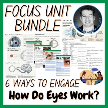 How Do Eyes Work? | Biology Focus Unit Bundle | 6 Resources inc. Quiz