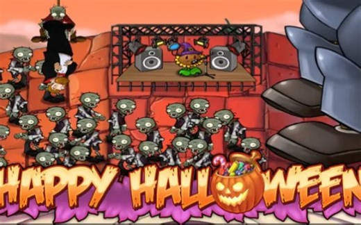 Happy Halloween - Plants vs Zombies Music Video Zombies On Your Lawn
