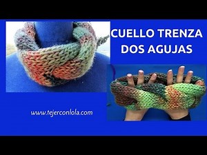 NECK BRAID 🧣 | TWO NEEDLES 🧶