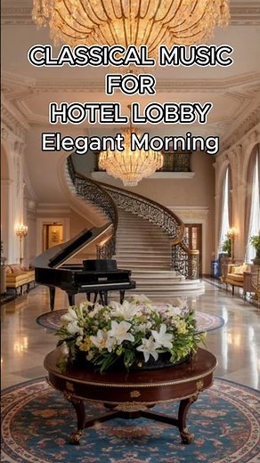 Luxury Hotel Lobby Morning Ambience — Uplifting Classical Music for Coffee & Focus (3 Hours)