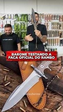 Testei a FACA OFICIAL do RAMBO! 🪖🔪