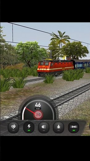 Indian train crossing #trainsimulator #train #traingame
