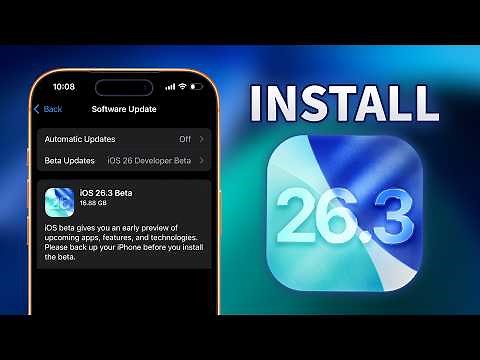 iOS 26.3 Public Beta Released - How to Install!