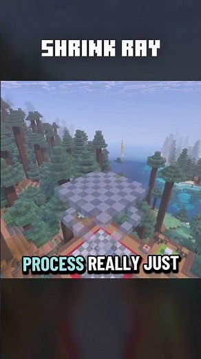 How I made a shrink ray in Minecraft #minecraft