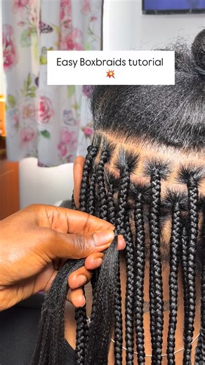 @vickee_braids | Beginners Protective hairstyle tutorial💝💝💝💝 #boxbraids #viralreels #hairstyles #challenge #trendingnow | Instagram