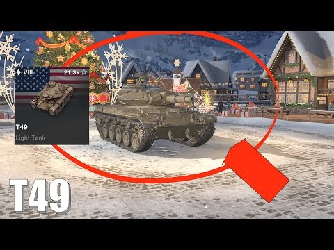 Playing the T49 in WoTB [World of Tanks Blitz] gameplay