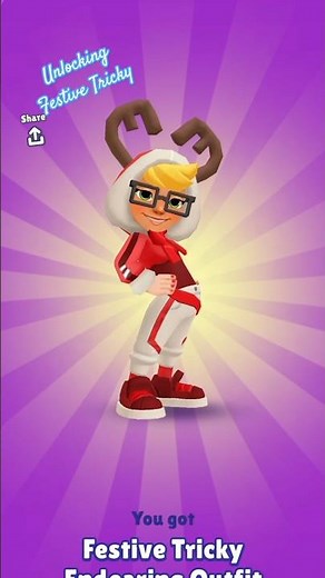 Subway surfers Unlocking Festive Tricky #subwaysurfers