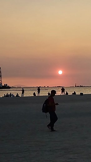 #Manila Baywalk Dolomite Beach - Awesome sunset 🇵🇭🇵🇭🇵🇭 # Sunset Watching