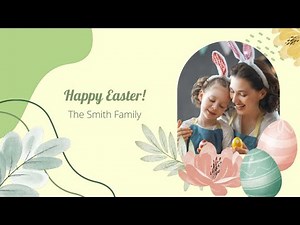 Free “Happy Easter” Slideshow Template for SmartSHOW 3D