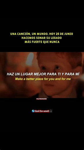Michael Jackson - Heal The World #michaeljackson #healtheworld #letra #elreydelpop