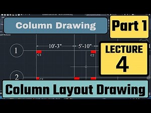 Structural Detailing Part 4 | How to Make Column Drawing in AutoCAD