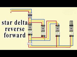 reverse forward star delta starter power wiring